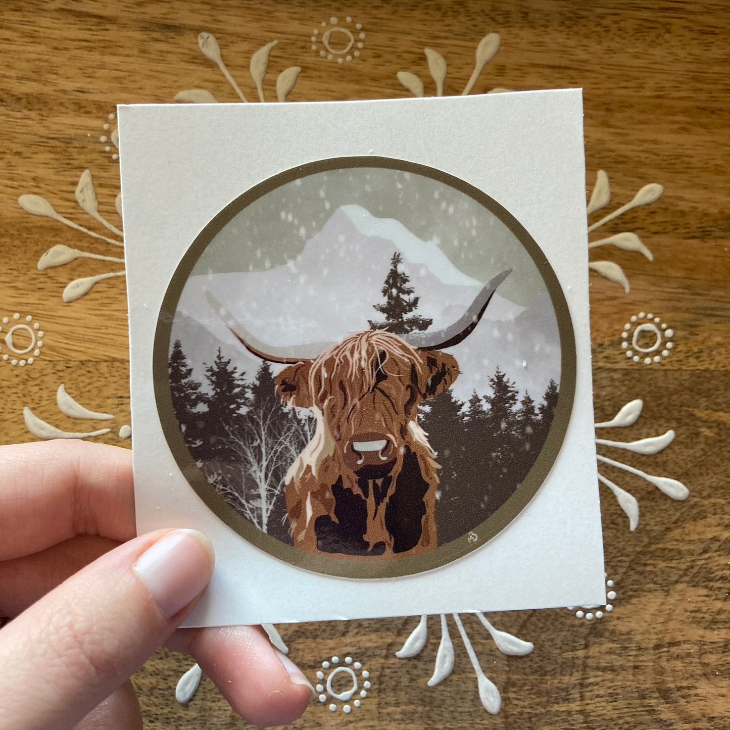 Highlander Cow Sticker