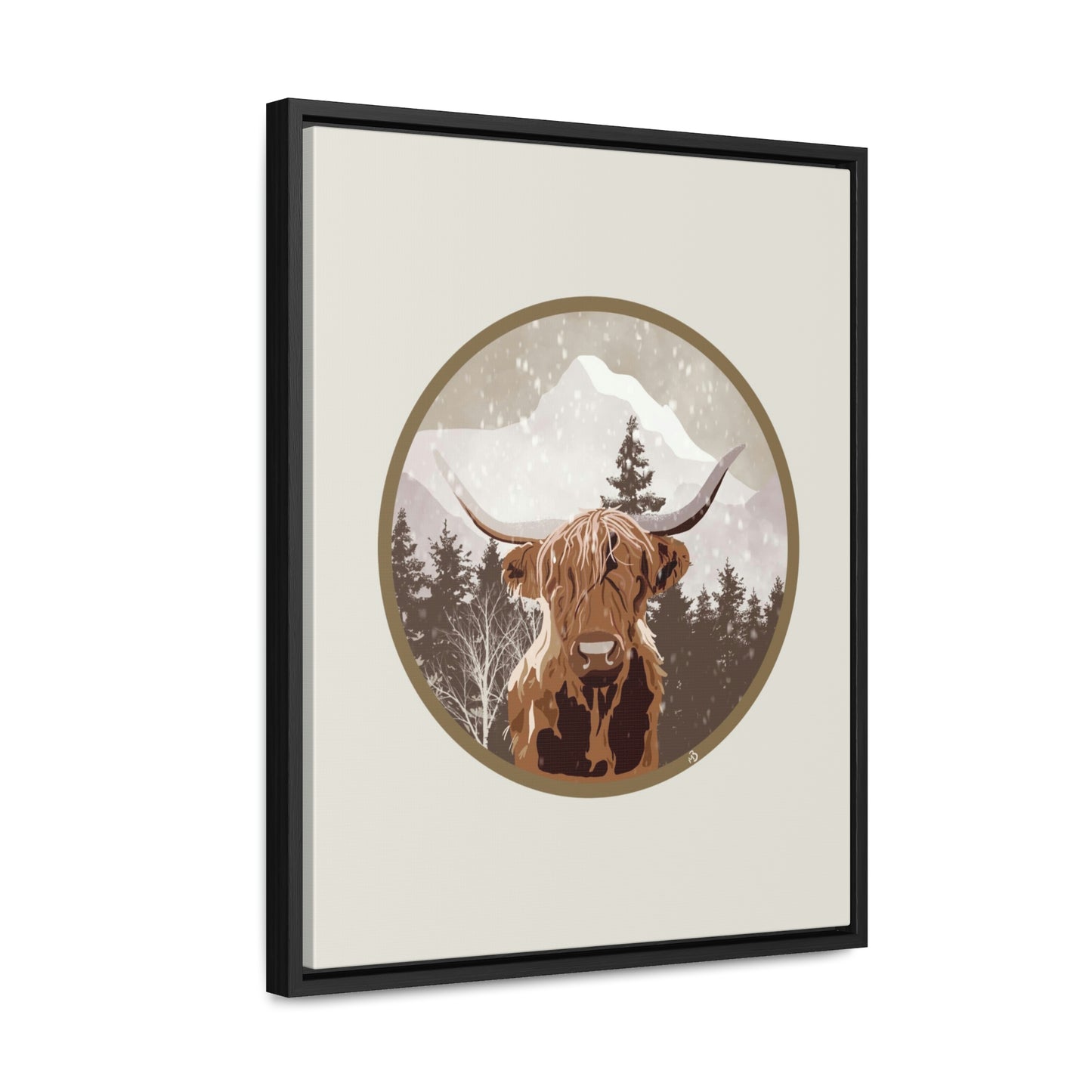Canvas - Highlander Cow