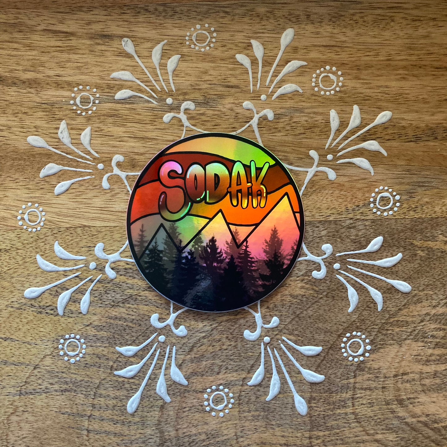 Red Holographic SoDak Sticker