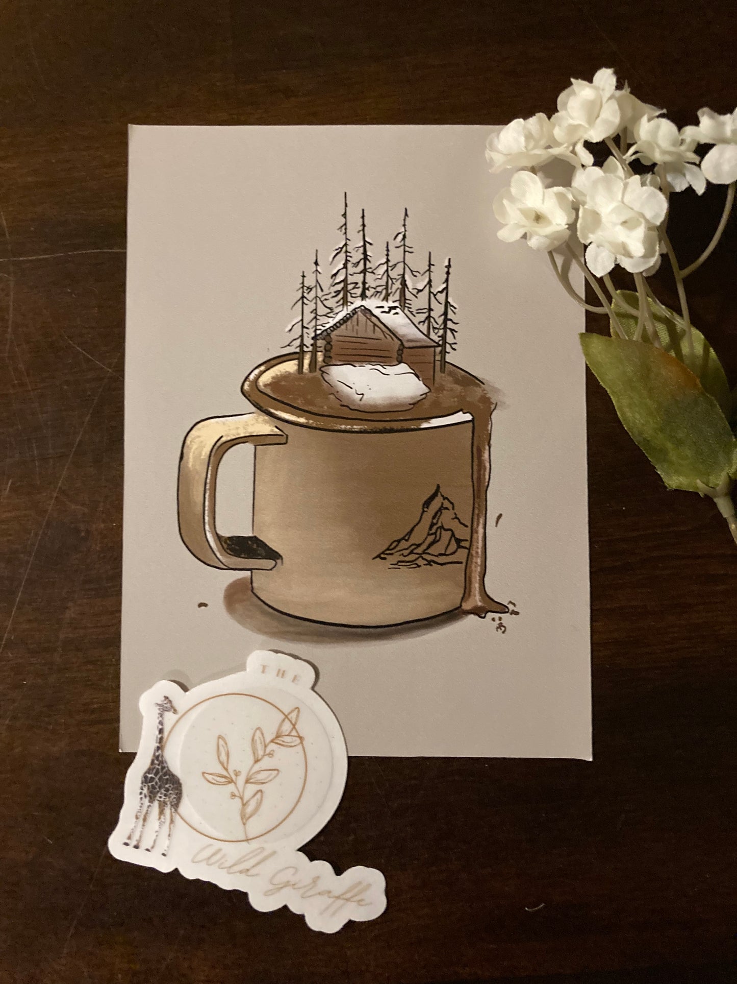 Cabin Cocoa Print