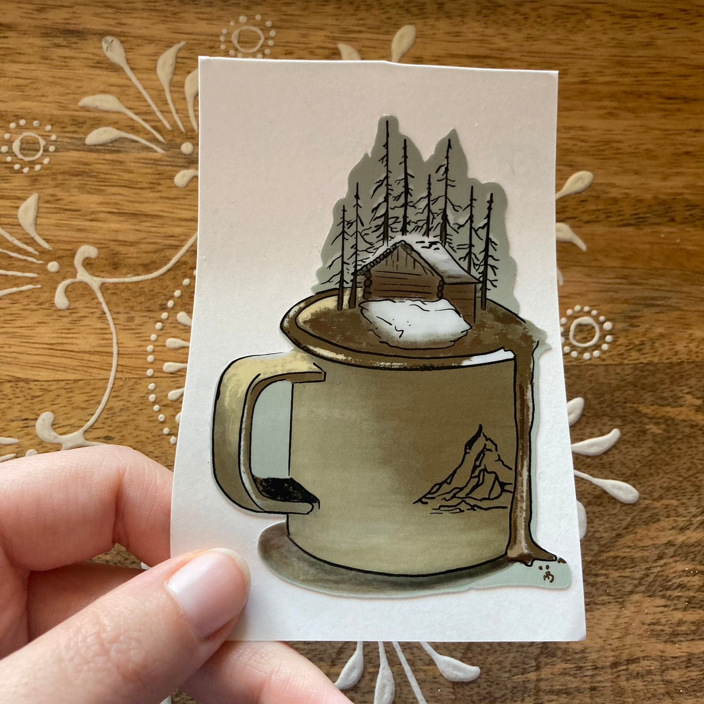 Cabin Cocoa Sticker