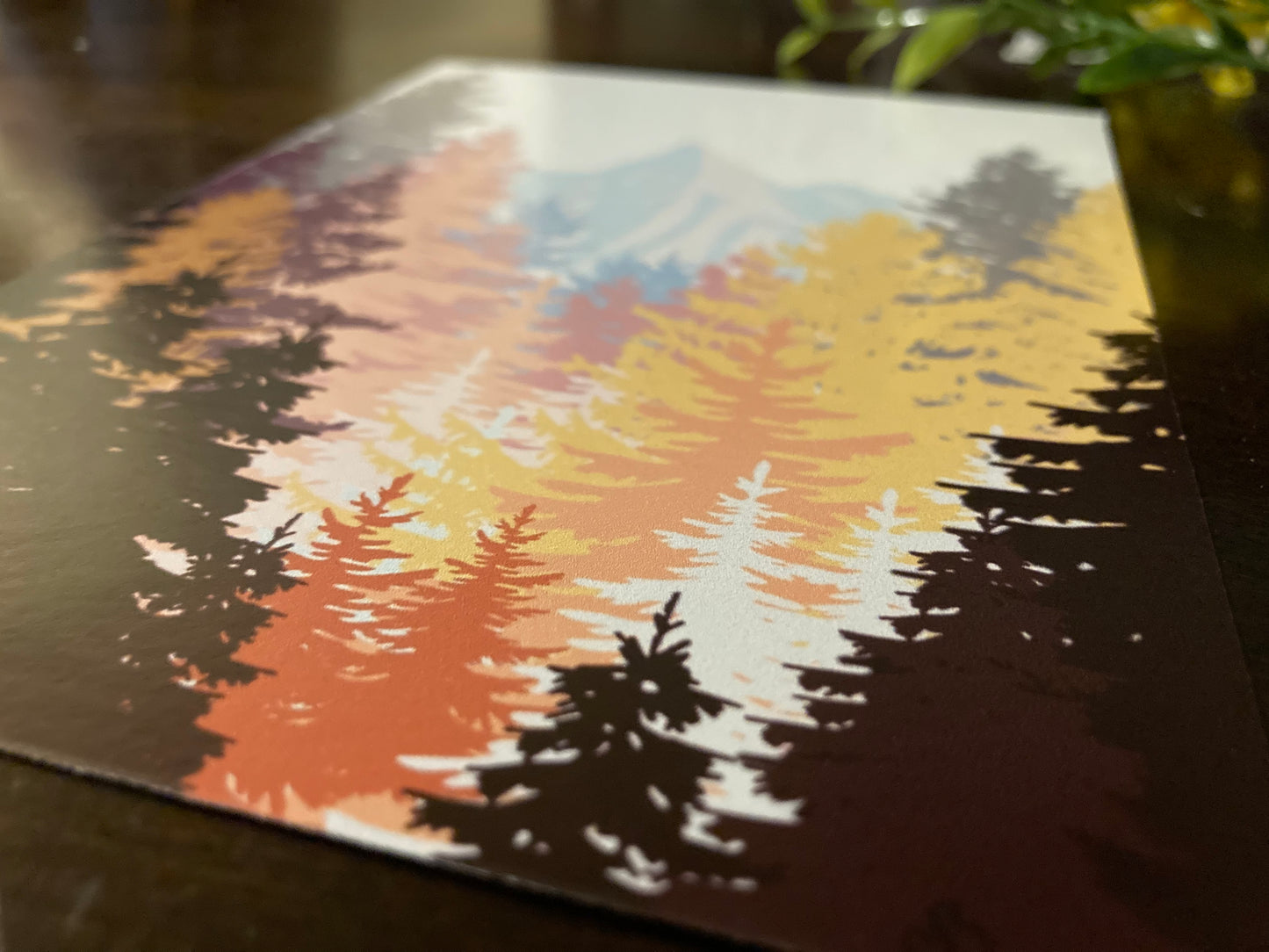 Golden Mountainside Print