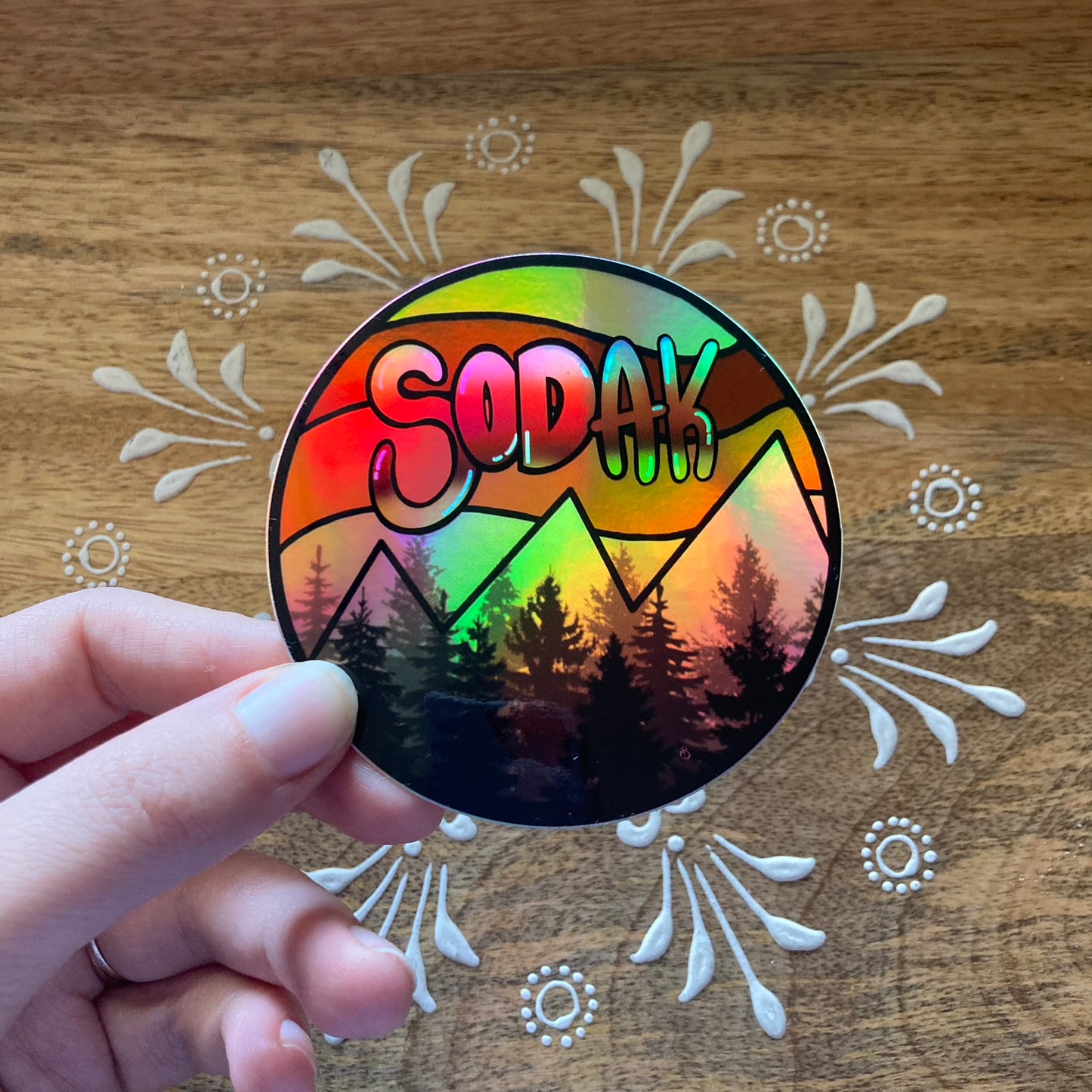 Red Holographic SoDak Sticker