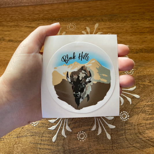 Black Hills Buffalo Head Sticker