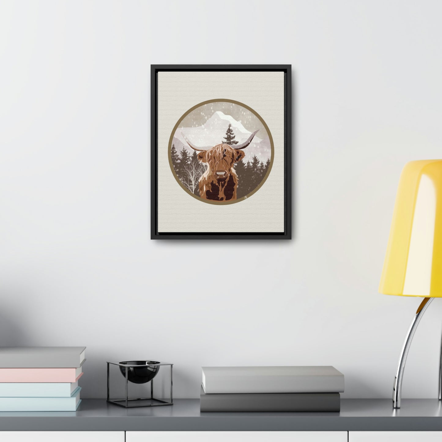 Canvas - Highlander Cow