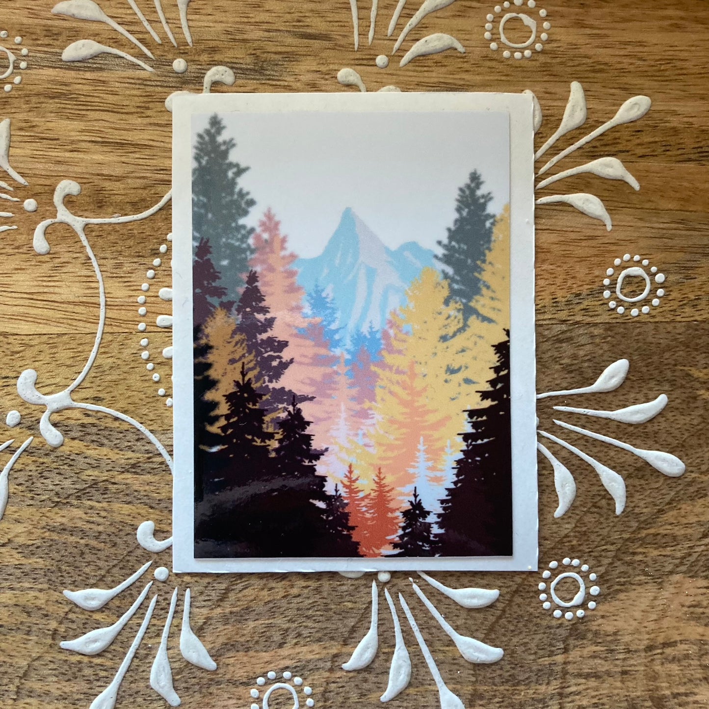 Golden Mountain Sticker