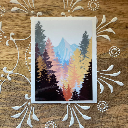 Golden Mountain Sticker