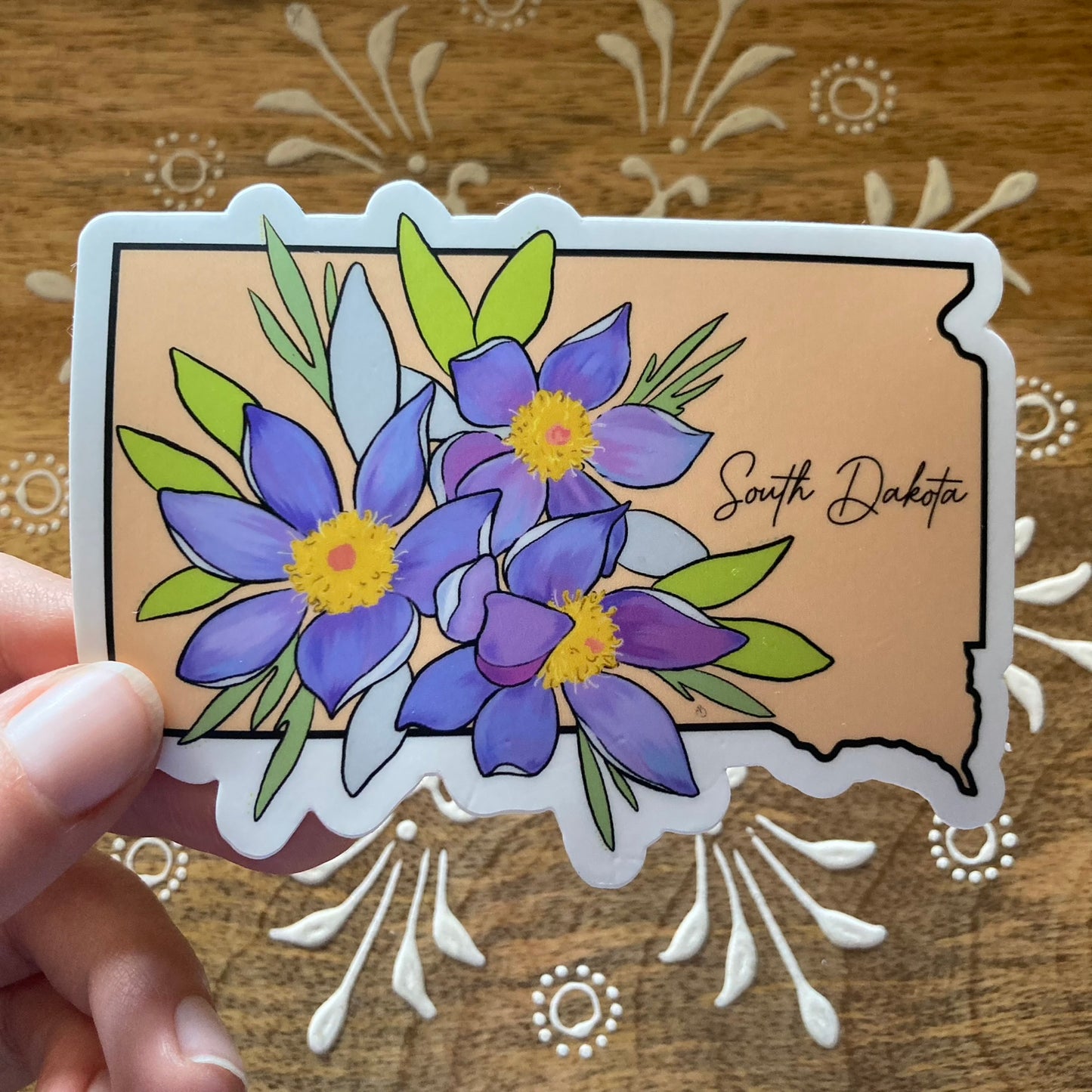 South Dakota State Flower Sticker