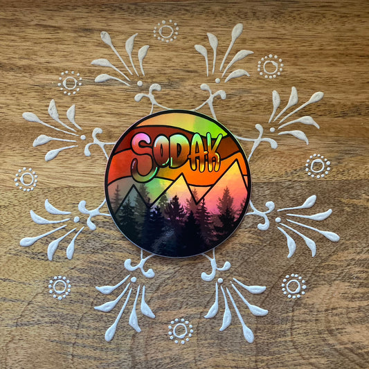 Red Holographic SoDak Sticker