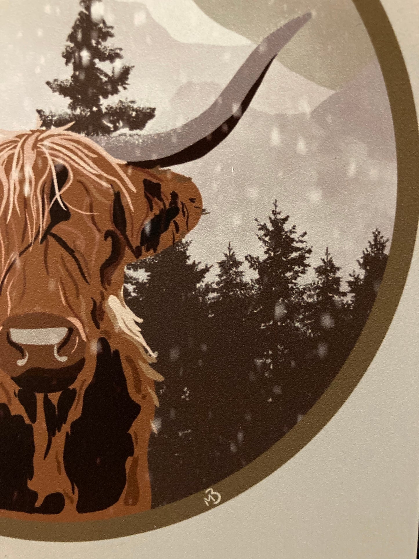 Highlander Cow Print