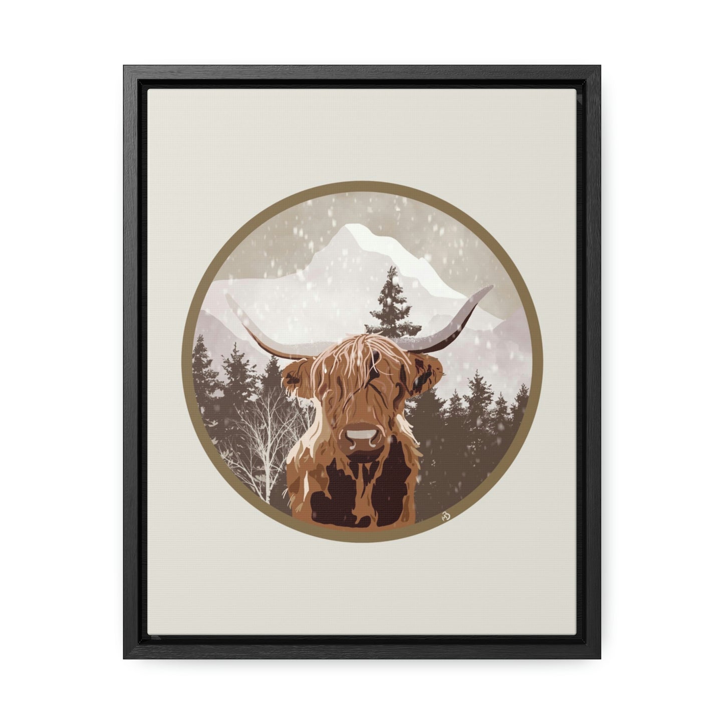 Canvas - Highlander Cow