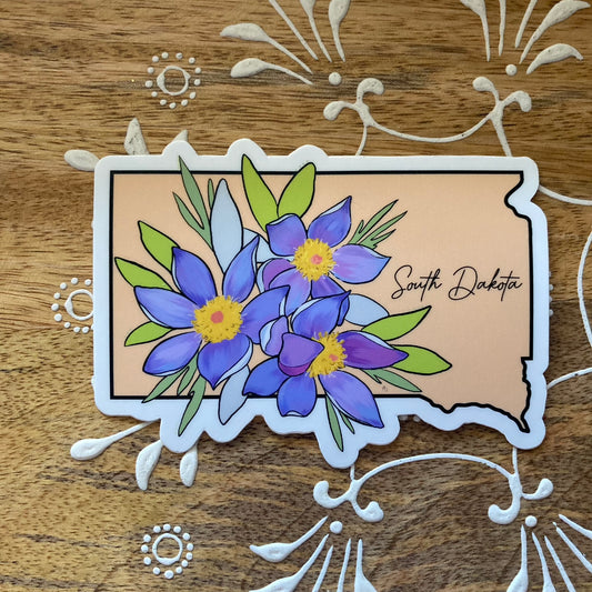 South Dakota State Flower Sticker