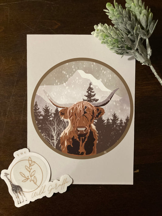 Highlander Cow Print