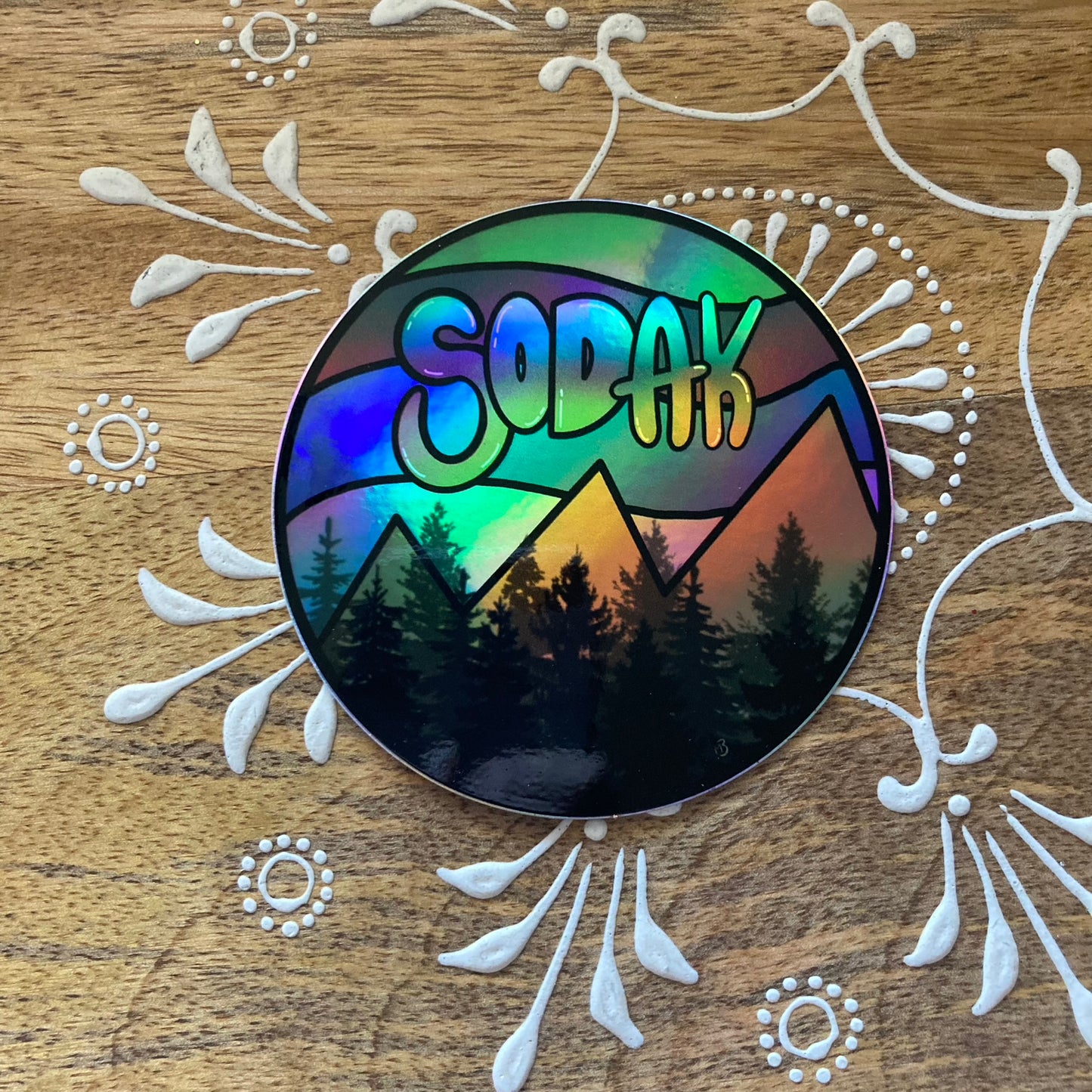 Blue Holographic SoDak Sticker
