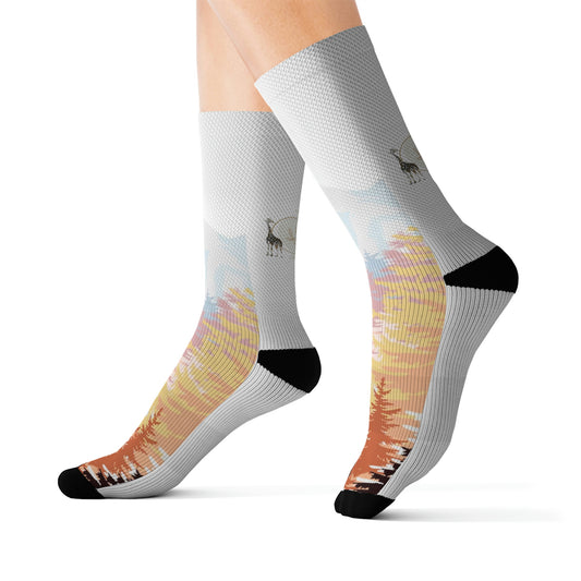 Sublimation Socks - Golden Mountainside