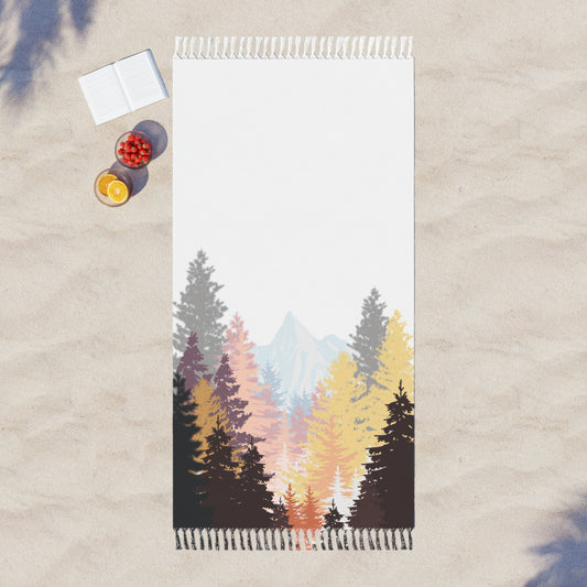 Boho Beach Cloth - Golden Mountainside