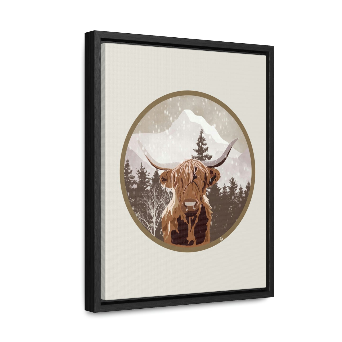Canvas - Highlander Cow